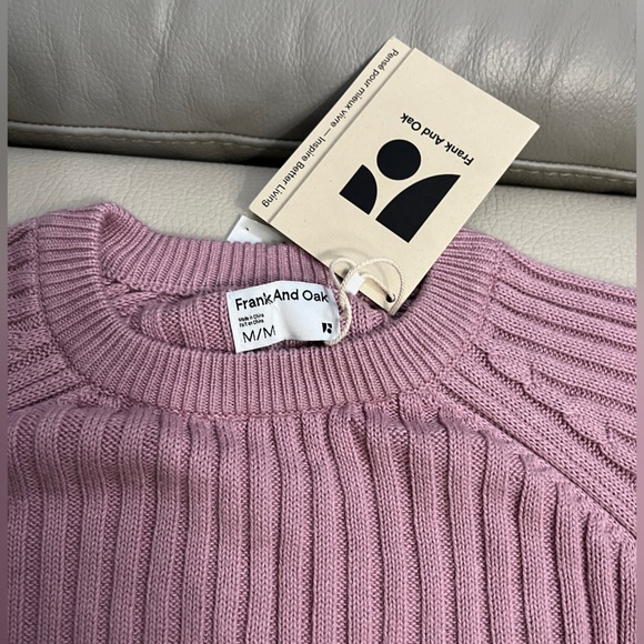 NWT - Frank & Oak Women’s Crewneck Ribbed Knit Sweater - Size M - Picture 6 of 8